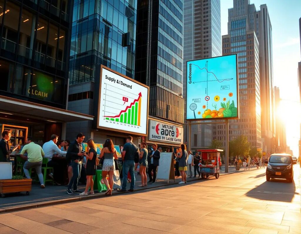 ciudad vibrante al amanecer personas arte y tecnologia en armonia