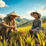 Cultivos en la antigua China: arroz, té, trigo y su impacto económico